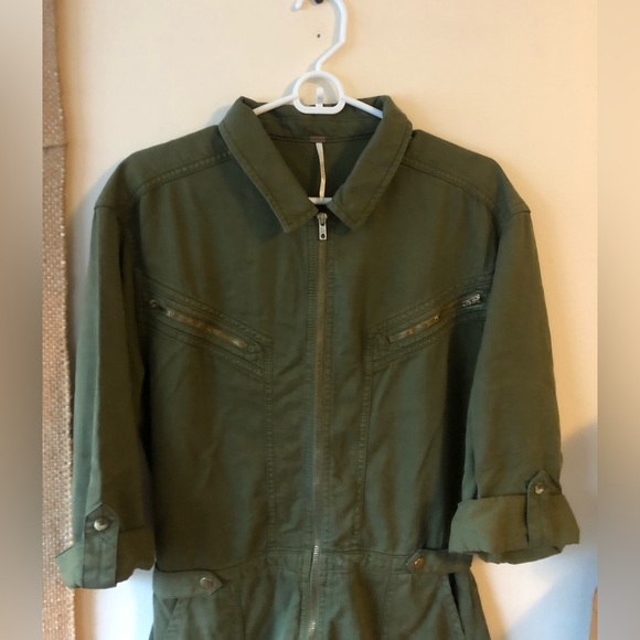 Free people army green jumpsuit - Picture 3 of 5